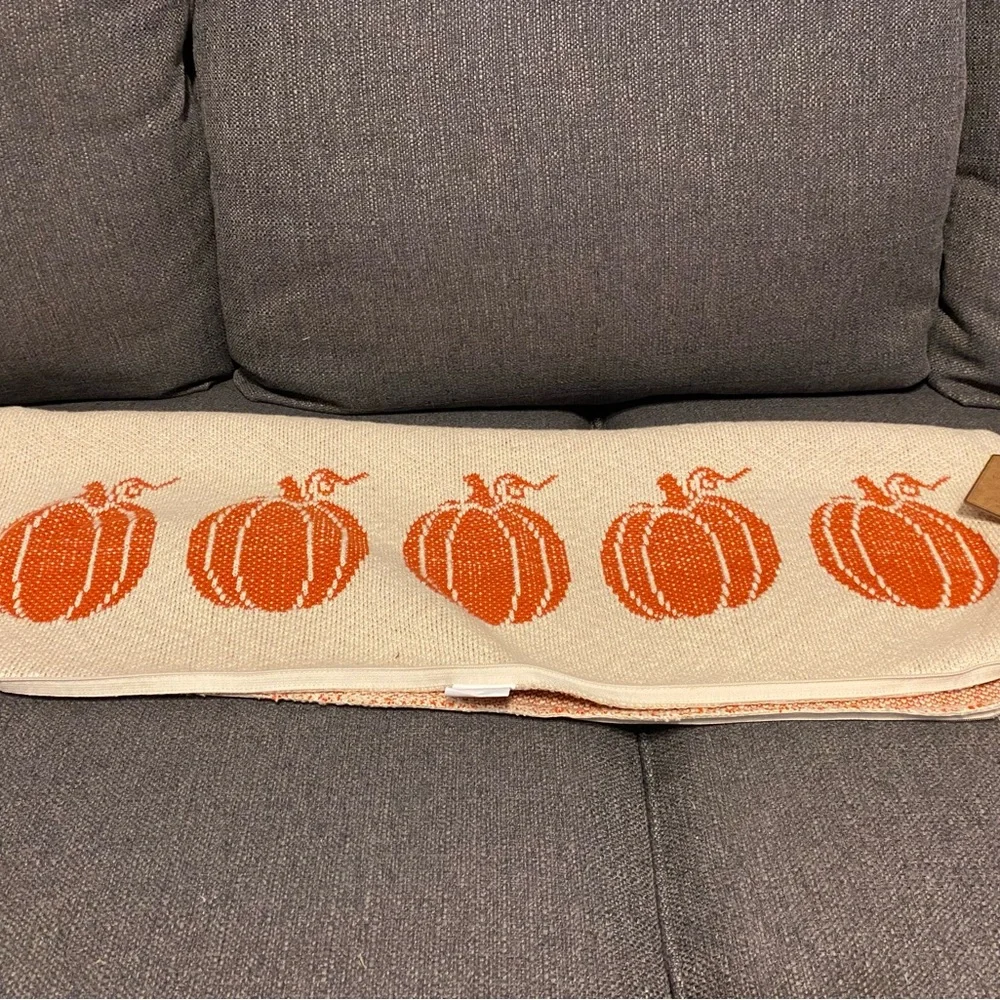 Well Dressed Home Pumpkin Bolster Pillow Cover 32x10
